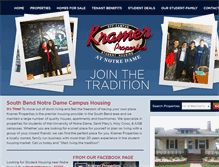 Tablet Screenshot of kramerhouses.com